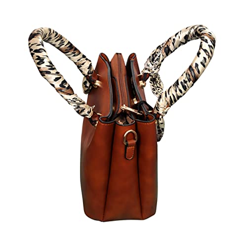 Bagsworks Handbag - Ribbon Handle (Brown)