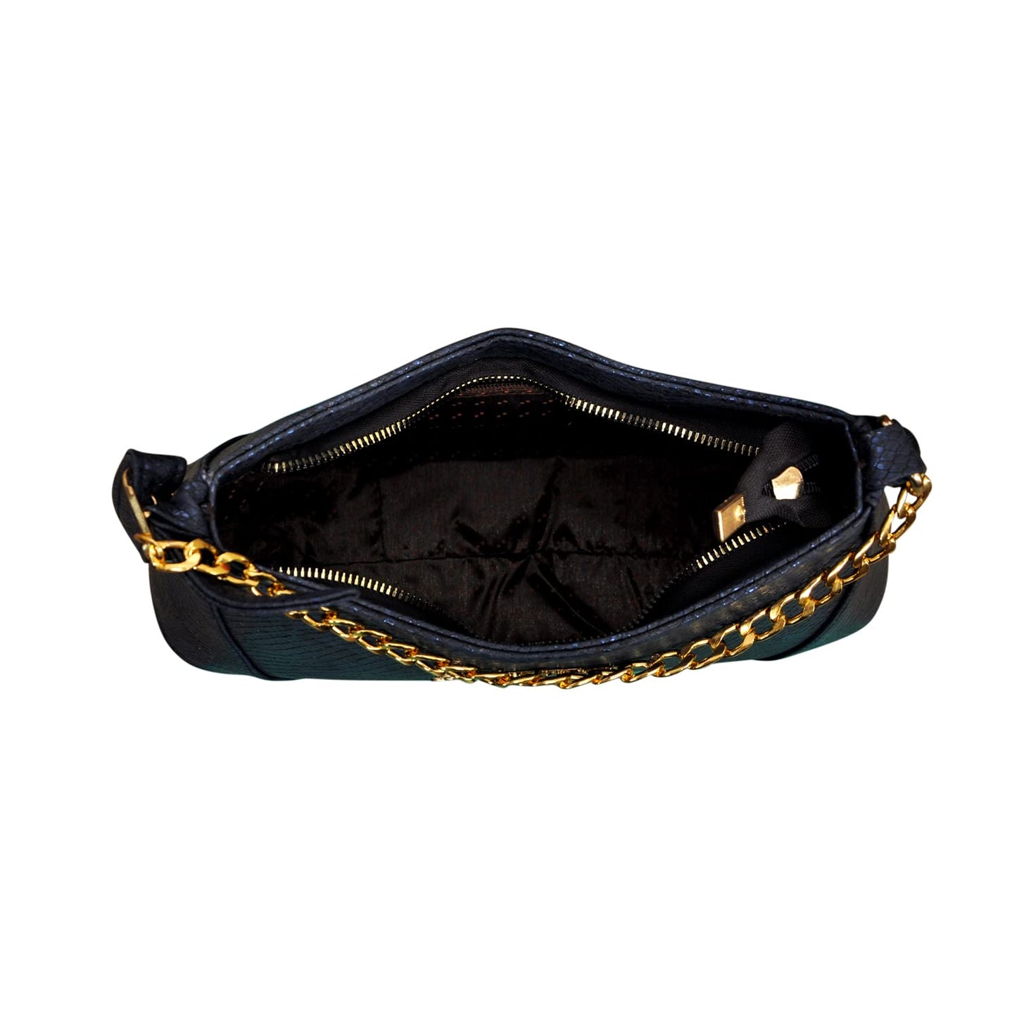 Bagsworks Handbag Snake Skin Pattern (Blue)