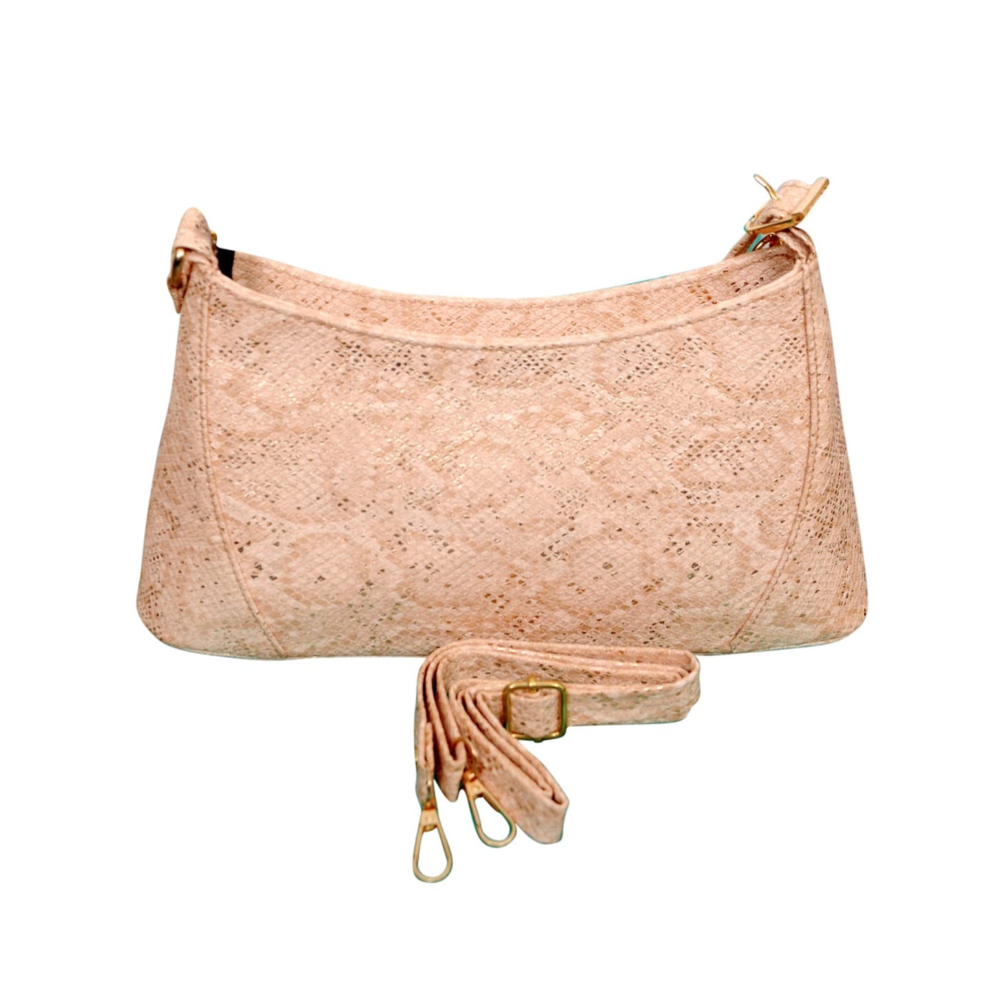 Bagsworks Handbag Snake Skin Pattern (Pink)