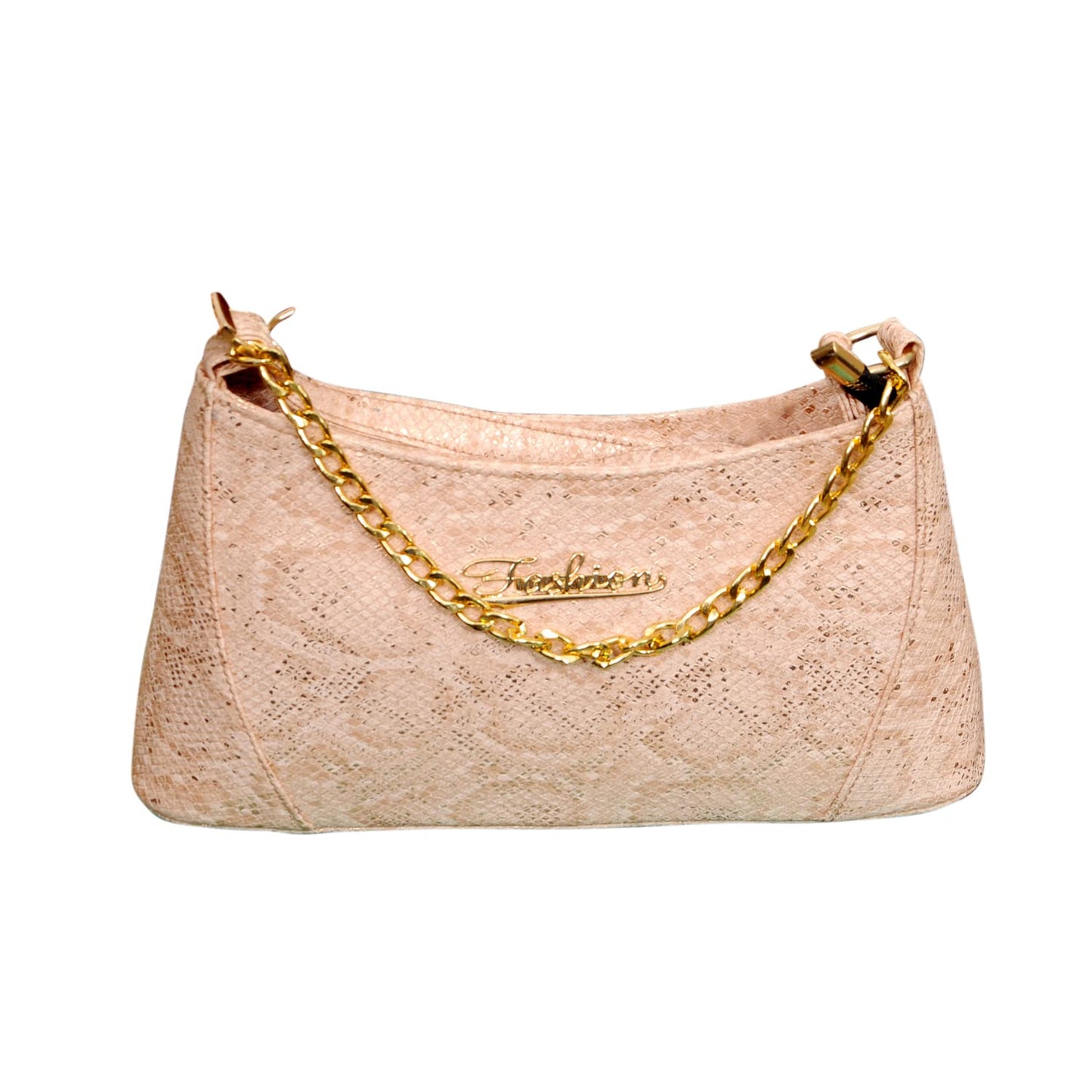 Bagsworks Handbag Snake Skin Pattern (Pink)
