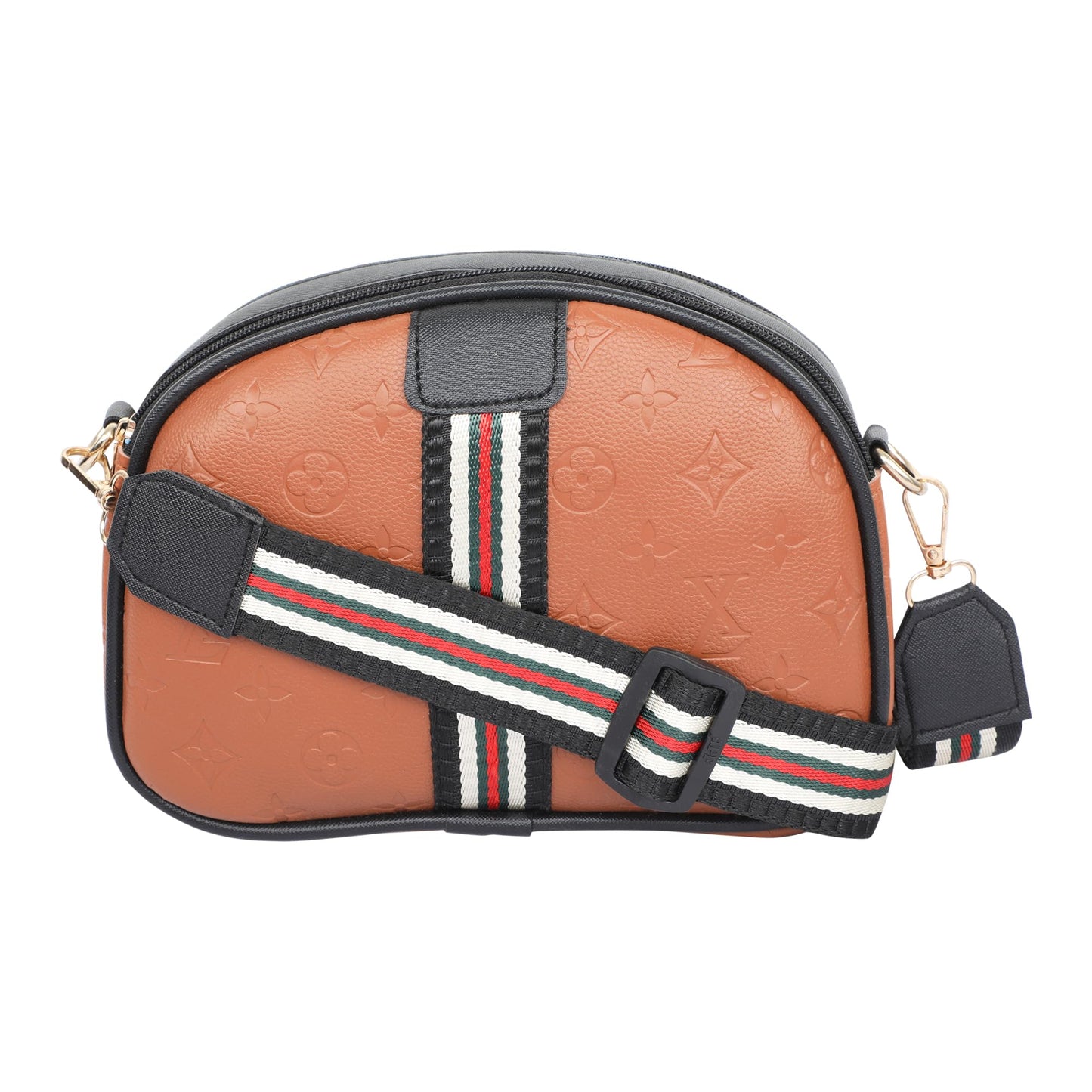 BAGSWORKS Crossbody Sling D-Pouch For Women | Stylish Side Shoulder Crossbody Bags For Girls Daily Use | Messenger Purse | (Tan)